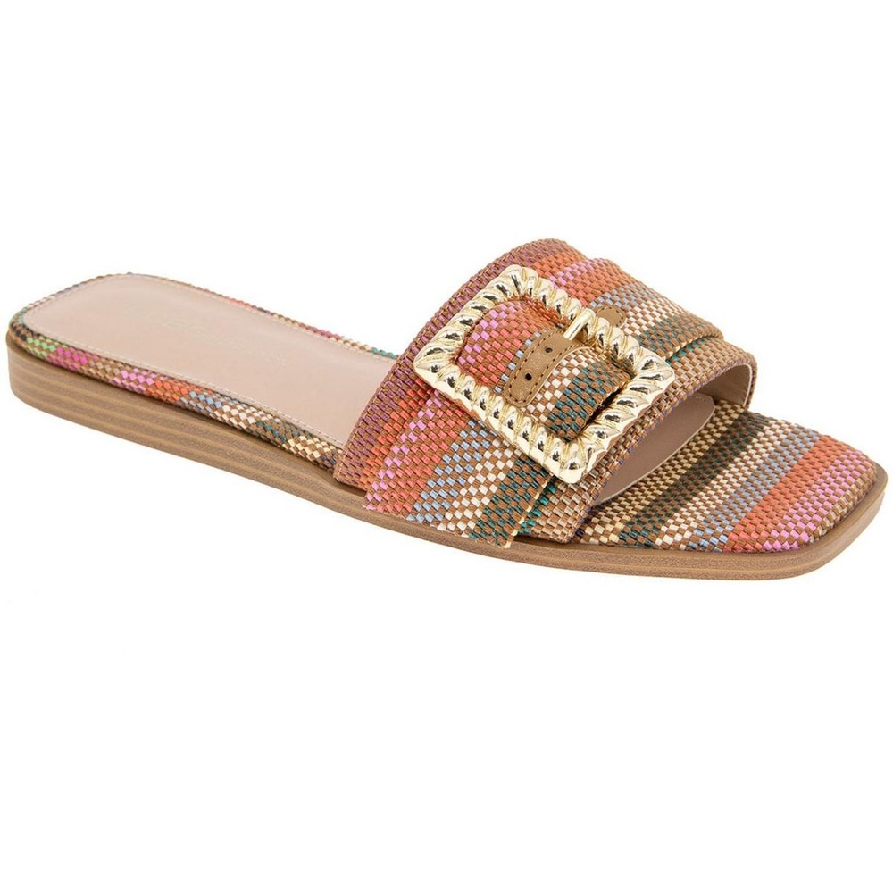 NEW BCBGeneration Mollie Women's Buckled Slide Flat Sandal